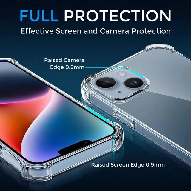 Alt view image 4 of 7 - Alpha Digital Crystal Clear Case for iPhone 14 Plus