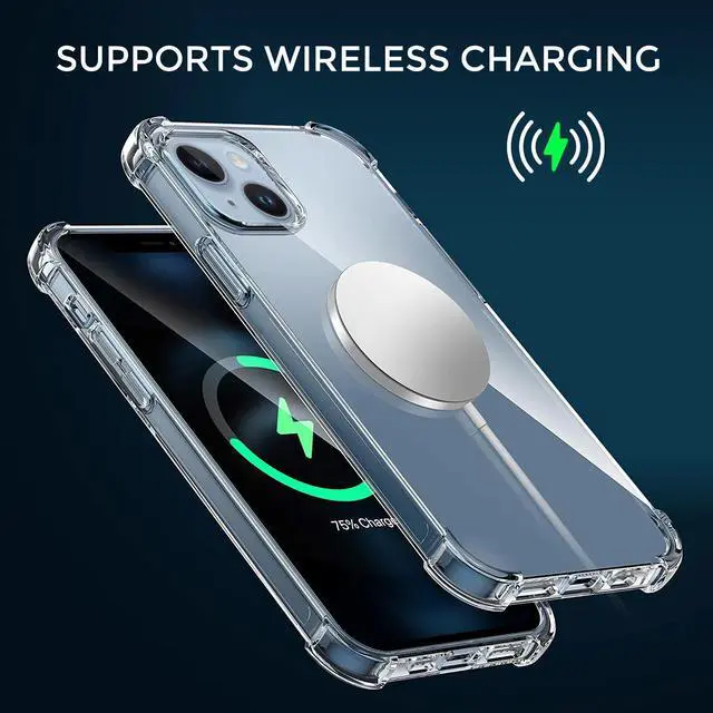 Alt view image 5 of 7 - Alpha Digital Crystal Clear Case for iPhone 14 Plus