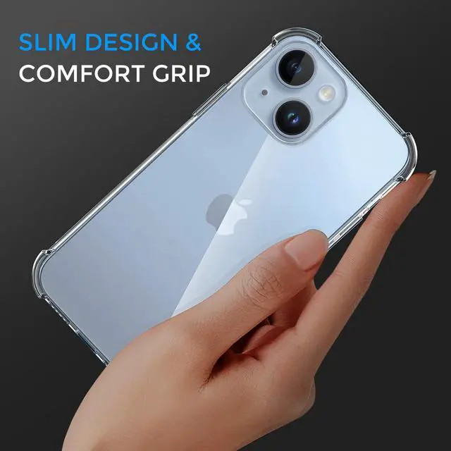 Alt view image 6 of 7 - Alpha Digital Crystal Clear Case for iPhone 14 Plus