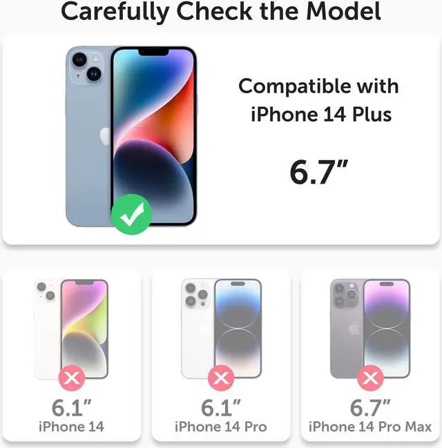 Alt view image 7 of 7 - Alpha Digital Crystal Clear Case for iPhone 14 Plus
