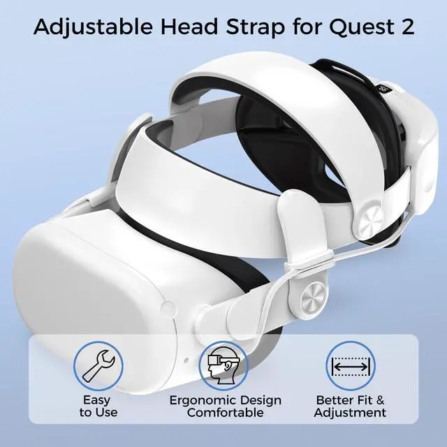 Alt view image 3 of 7 - ALPHA DIGITAL Head Strap with 6000mAh Battery for Quest 2, Extended 4 Hrs Playtime, Fast Charging VR Power, Elite Strap Replacement, Adjustable for Enhanced Comfort