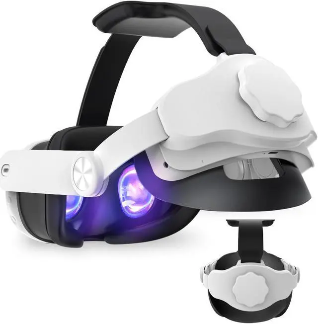 Main image of ALPHA DIGITAL Head Strap with 6000mAh Battery, for Quest 3, Extended 4 Hrs of Playtime, Fast Charging VR Power, Elite Strap Replacement for Enhanced Comfort, Adjustable Headstrap