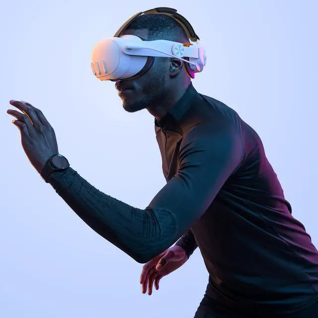 Alt view image 7 of 7 - ALPHA DIGITAL Head Strap with 6000mAh Battery, for Quest 3, Extended 4 Hrs of Playtime, Fast Charging VR Power, Elite Strap Replacement for Enhanced Comfort, Adjustable Headstrap