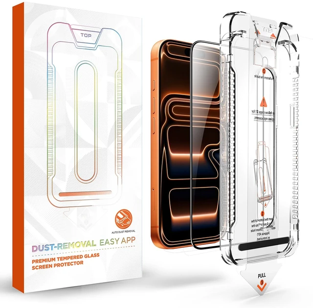 Main image of Screen Protector for Apple iPhone 17 Pro, Tempered Glass, Crystal Clear HD Display, Auto-Alignment Install, Bubble Free, Case Friendly, 9H Hardness, Scratchproof iPhone 17 Pro
