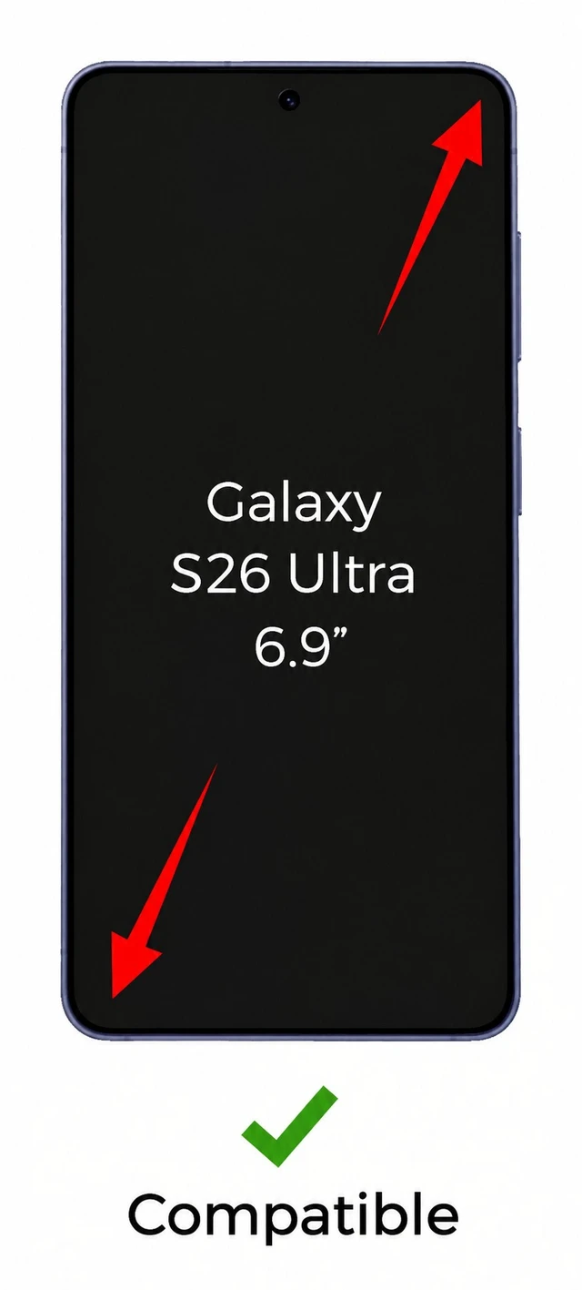 Alt view image 2 of 7 - Screen Protector for Various Samsung Galaxy S26 models, Tempered Glass, Crystal Clear HD Display, Auto-Alignment Install, Bubble Free, Case Friendly, 9H Hardness, Scratchproof Galaxy S26 Ultra