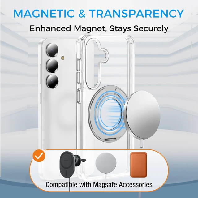 Alt view image 7 of 7 - Clear Protective Case and Power Bank Bundle for Samsung Galaxy S25+