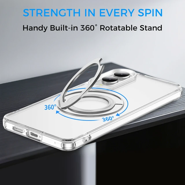 Alt view image 2 of 7 - Clear Protective Case and Power Bank Bundle for Samsung Galaxy S25 Edge