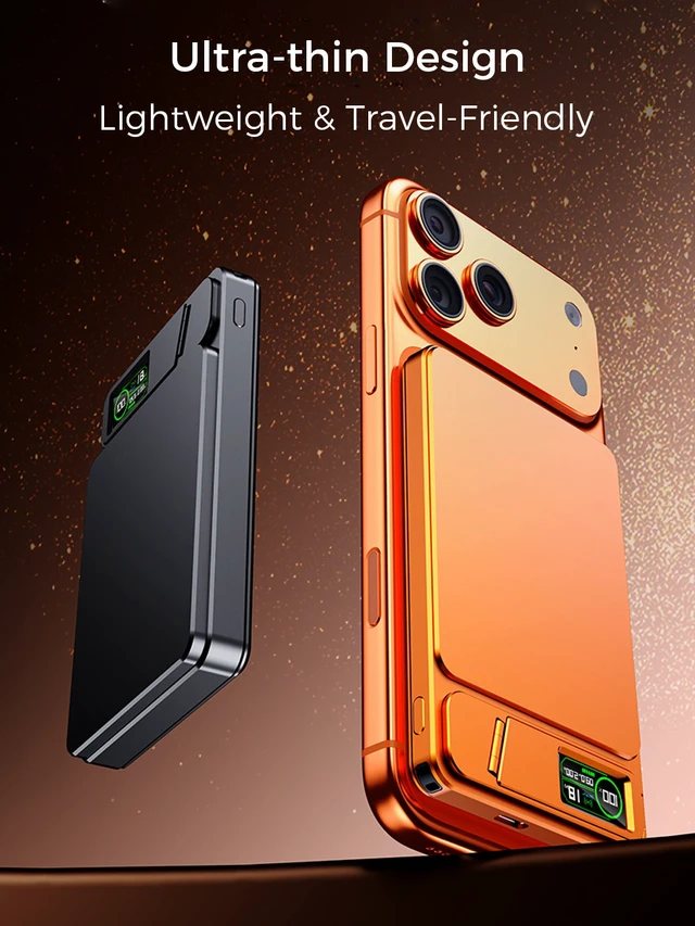 Alt view image 5 of 7 - Clear Protective Case and Power Bank Bundle for Samsung Galaxy S25 Edge