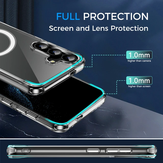 Alt view image 2 of 7 - Clear Protective Case and Power Bank Bundle for Samsung Galaxy S26+