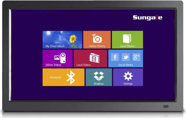 Main image of 19" Smart WiFi Cloud Digital Photo Frame, free Cloud storage, real-time photos, Movie, Social Media, Browser, all apps