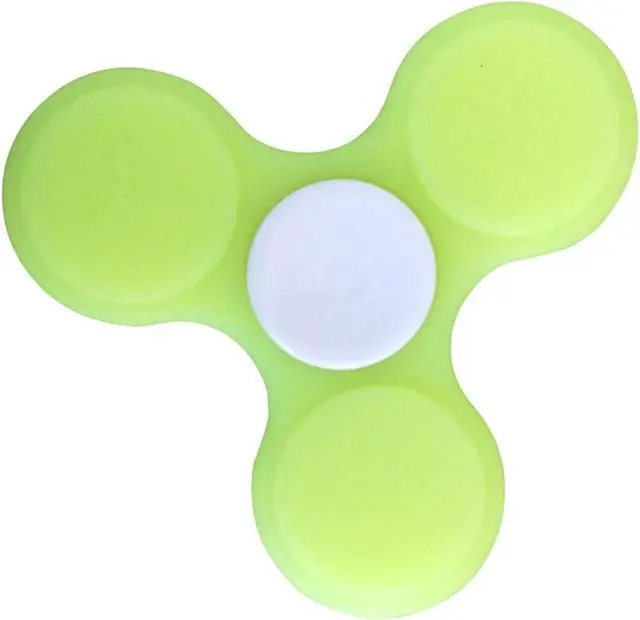 Alt view image 5 of 7 - Fluorescent Tri-vane Fidget Spinner, glowing in dark surrounding, Durable Bearing, 1 Min Spin, help to improves attention, behavior regulation, emotional control, memory, organizational skills.