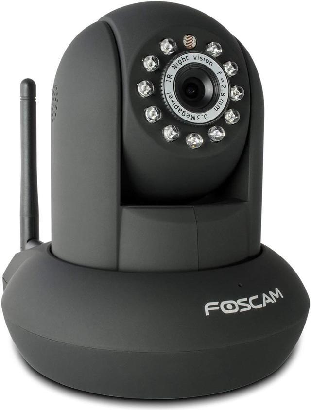 Alt view image 5 of 5 - Foscam F18910W Wireless/Wired Pan & Tilt 480 TVL Dome-Shaped IP Surveillance Camera w/ IR-Cut Filter (Black)