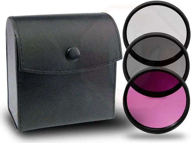 Main image of 55mm 3 Piece Multi-Coated HD Digital Lens Glass Protector Filter Kit UV CPL FLD
