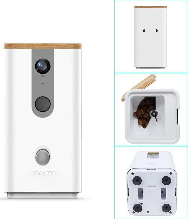 Alt view image 4 of 5 - DOGNESS Wi-Fi Pet Camera with Treat Dispenser for Dogs and Cats. 1080P HD Video, 165° Full-Room View, 2-Way Audio, Sound/Motion Alerts, Night Vision, Pet Monitor