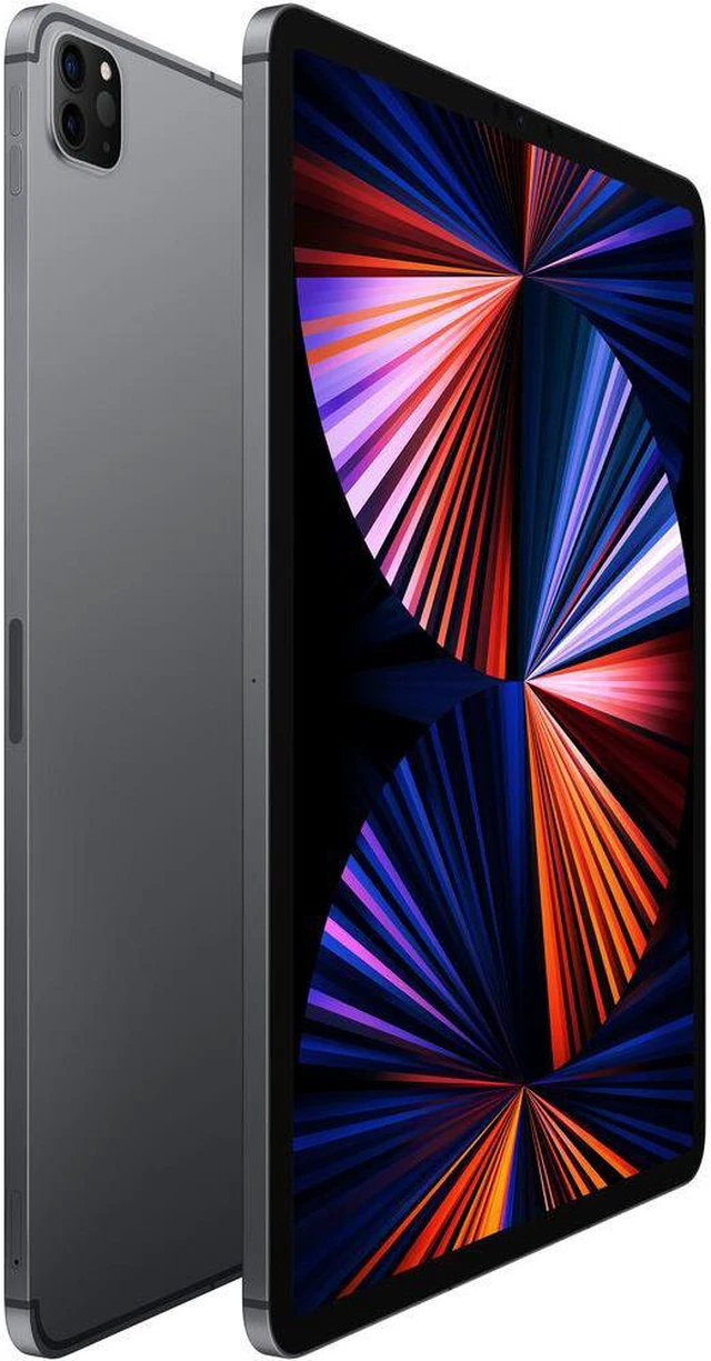 Alt view image 2 of 5 - Apple 12.9" iPad Pro M1 Chip (Mid 2021, 1TB, Wi-Fi + 5G LTE, Space Gray)