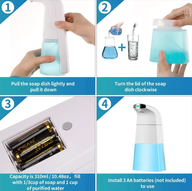 Alt view image 4 of 4 - Safex Auto Sensor Soap Dispenser - 310 ML (2 Pack)
