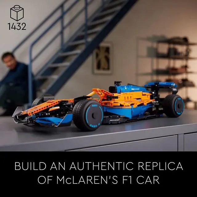 Alt view image 5 of 6 - LEGO Technic McLaren Formula 1 Race Car 42141 Model Building Kit for Adults; Build a Replica Model of The 2022 McLaren Formula 1 Race Car (1,432 Pieces)