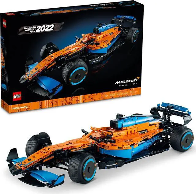 Main image of LEGO Technic McLaren Formula 1 Race Car 42141 Model Building Kit for Adults; Build a Replica Model of The 2022 McLaren Formula 1 Race Car (1,432 Pieces)