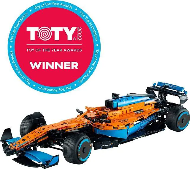 Alt view image 6 of 6 - LEGO Technic McLaren Formula 1 Race Car 42141 Model Building Kit for Adults; Build a Replica Model of The 2022 McLaren Formula 1 Race Car (1,432 Pieces)
