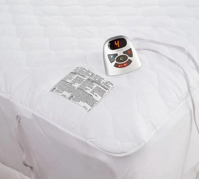 Alt view image 2 of 2 - Home Reflections Quilted Heated Mattress Pad-(King)