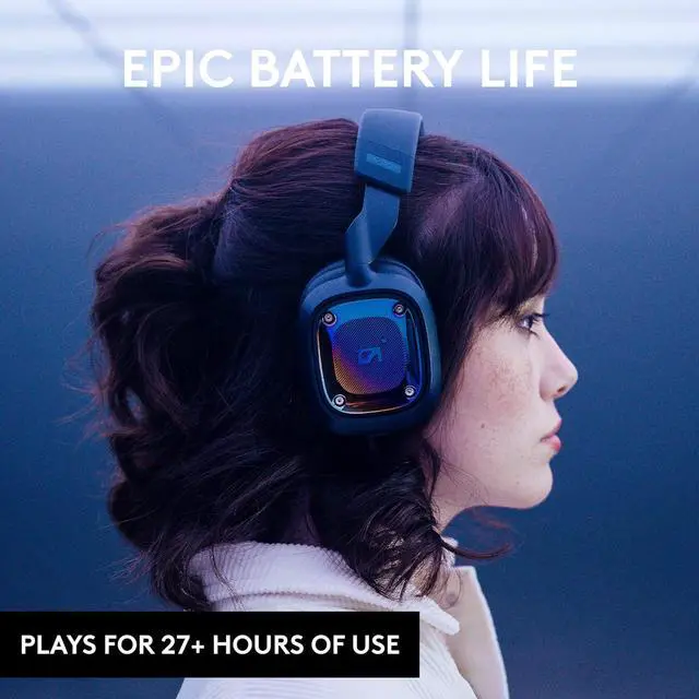 Alt view image 5 of 5 - Logitech G Astro A30 Lightspeed Wireless Gaming Headset, Bluetooth Enabled, Dolby Atmos, Detachable Boom, 27h Battery, USBC Charging, for PS5, PS4, Nintendo Switch, PC, Android - Blue