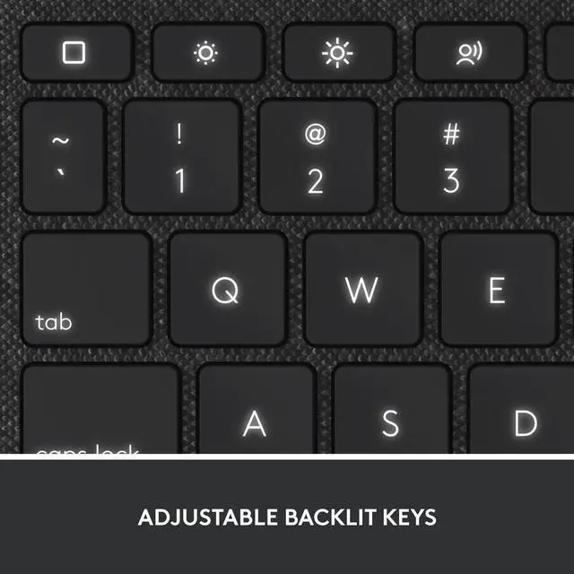 Alt view image 5 of 6 - Logitech Combo Touch Detachable 10th Gen iPad Keyboard Case Oxford Gray