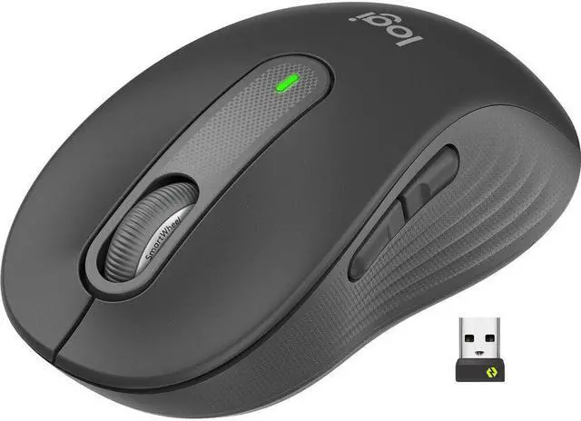Main image of Logitech Signature M650 L Full Size Wireless Mouse - For Large Sized Hands, 2-Year Battery, Silent Clicks, Customizable Side Buttons, Bluetooth, for PC/Mac/Multi-Device/Chromebook - Black