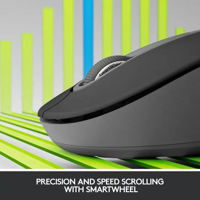 Alt view image 3 of 3 - Logitech Signature M650 L Full Size Wireless Mouse - For Large Sized Hands, 2-Year Battery, Silent Clicks, Customizable Side Buttons, Bluetooth, for PC/Mac/Multi-Device/Chromebook - Black
