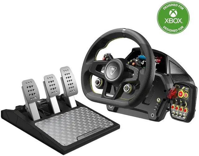 Alt view image 2 of 5 - Turtle Beach - VelocityOne Race Wheel & Pedal System for Xbox Series X|S, Windows PCs  Force Feedback, & Three Pedals - Black