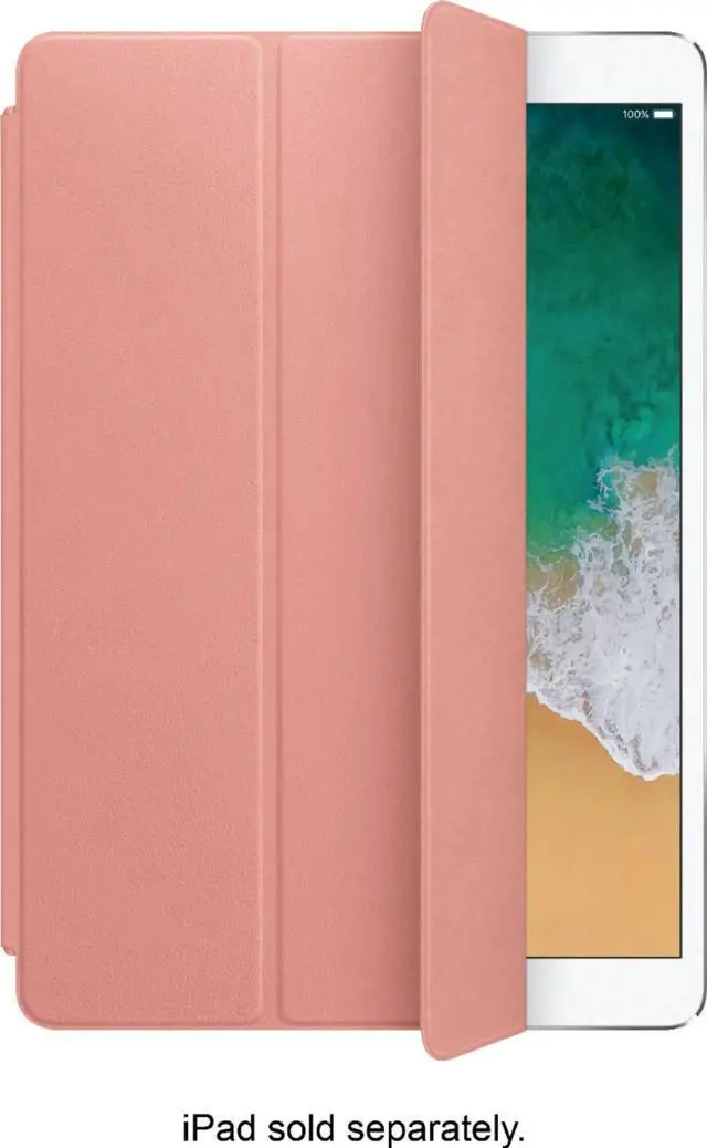 Main image of Apple Leather Smart Cover for iPad 10.2" (7th, 8th & 9th Gen), iPad Air (3rd Gen), and iPad Pro 10.5" (1st Gen) Soft Pink (MRFK2ZM/A)