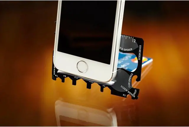 Alt view image 3 of 7 - Wallet Ninja 18 in 1 Multi-purpose Pocket Tool -  Credit Card Size