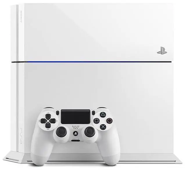 Alt view image 2 of 6 - Sony PlayStation 4 PS4 CUH-1115A - 500GB Console with DualShock 4 Wireless Controller - Glacier White - No Game Included