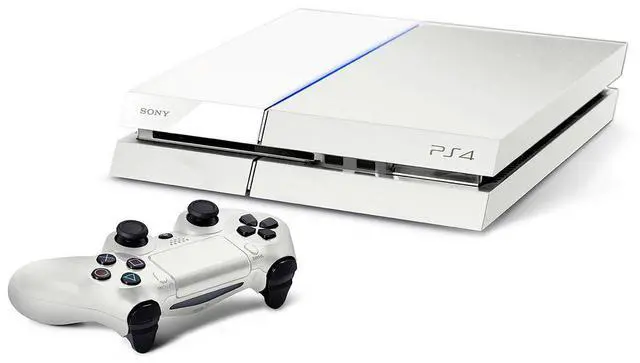 Alt view image 3 of 6 - Sony PlayStation 4 PS4 CUH-1115A - 500GB Console with DualShock 4 Wireless Controller - Glacier White - No Game Included
