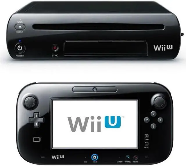 Main image of Nintendo Wii U Black Next Gen Gaming Console & Game Pad - 32GB HD Deluxe Set