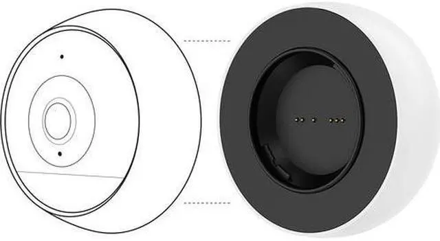 Alt view image 12 of 12 - Logitech Circle 2 Rechargeable Battery Accessory for Wireless Camera - White, 961-000428