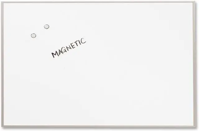 Alt view image 2 of 20 - Quartet Matrix Magnetic Boards Painted Steel 48 x 31 White Aluminum Frame M4831