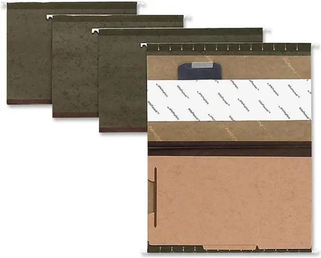 Alt view image 2 of 12 - Tops Pendaflex 59253 2   Expansion Hanging Folder  Letter  4-Section  GN  10/box