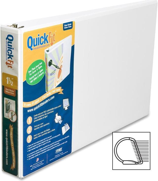 QuickFit Ledger D-Ring View Binder, 3 Rings, 3 QuickFit Ledger D-Ring View Binder, 3 Rings, 3
