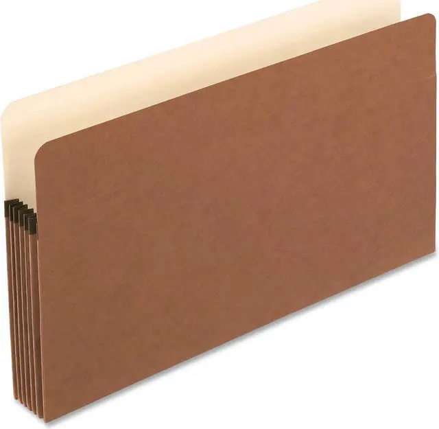 Main image of Pendaflex 1536GOX 5 1/4 Inch Expansion File Pocket, Manila/Red Fiber, Legal, 10/Box, 1 Box