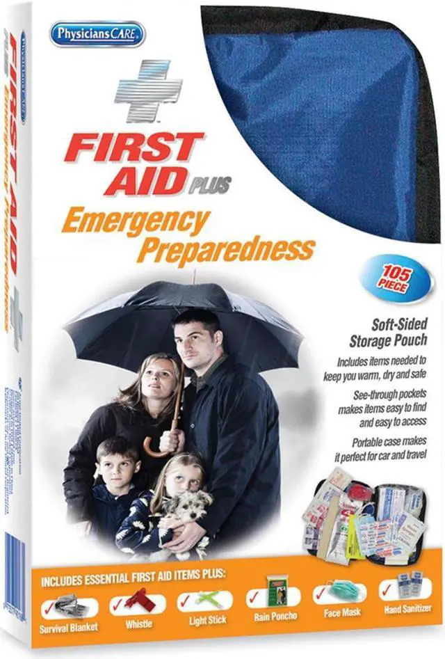 Main image of PhysiciansCare First Aid Plus Emergency Preparedness Kit