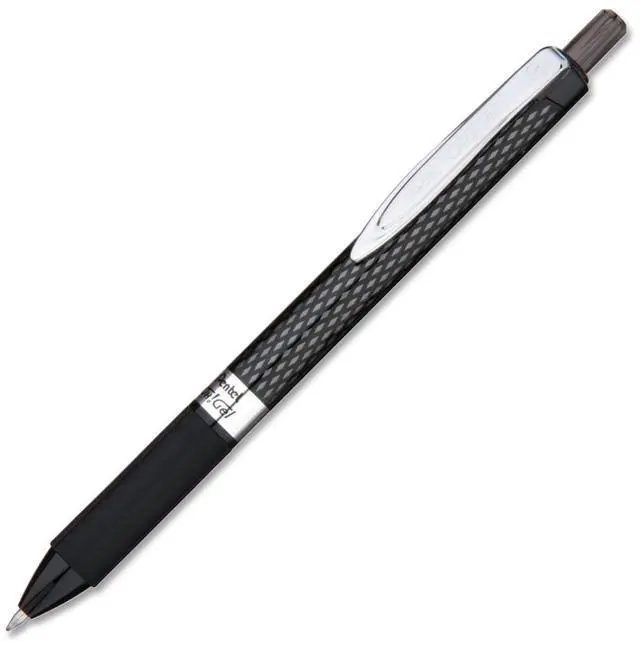 Main image of Pentel Oh! Retractable Gel Roller Pen, Black Ink, Medium, Dozen