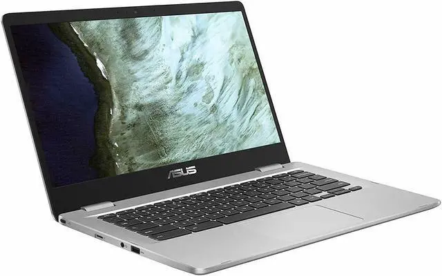Alt view image 4 of 14 - Asus Chromebook 14" HD 32GB eMMC 4GB RAM Intel Celeron N3350 - Silver Chrome OS C423NA-DH02