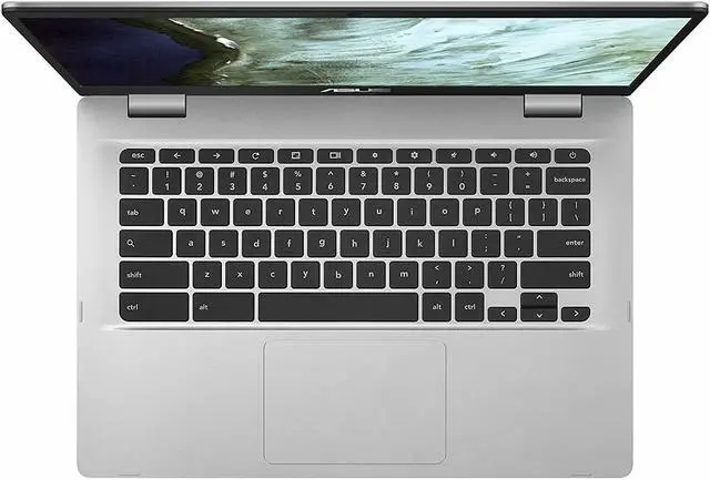 Alt view image 2 of 14 - Asus Chromebook 14" HD 32GB eMMC 4GB RAM Intel Celeron N3350 - Silver Chrome OS C423NA-DH02