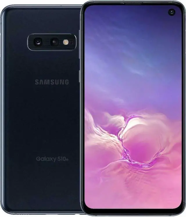 Main image of Samsung Galaxy S10e 128GB Unlocked Smartphone - Prism Black - SM-G970UZKAXAA
