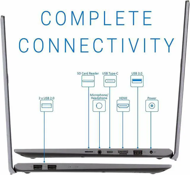 Alt view image 7 of 14 - Asus Vivobook Laptop 15.6" 4GB RAM 128GB AMD Ryzen 3 3200U Gray F512DA-WH31