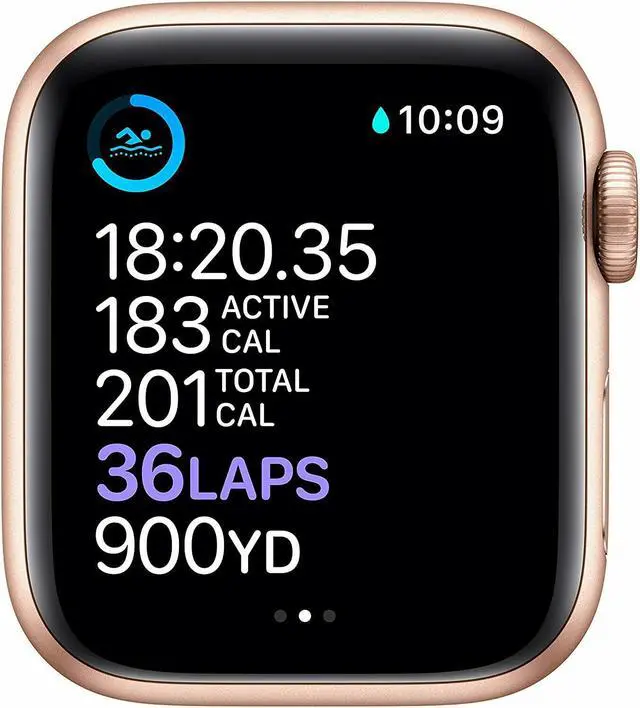 Alt view image 3 of 13 - Apple Watch Series 6 40mm Gold Aluminum Case with Pink Sand Band GPS + Cellular M02P3LL/A