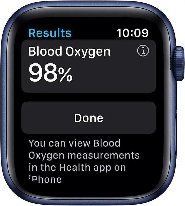 Alt view image 3 of 9 - Apple Watch Series 6 44mm Blue Aluminum Case with Deep Navy Sport Band GPS + Cellular M07J3LL/A