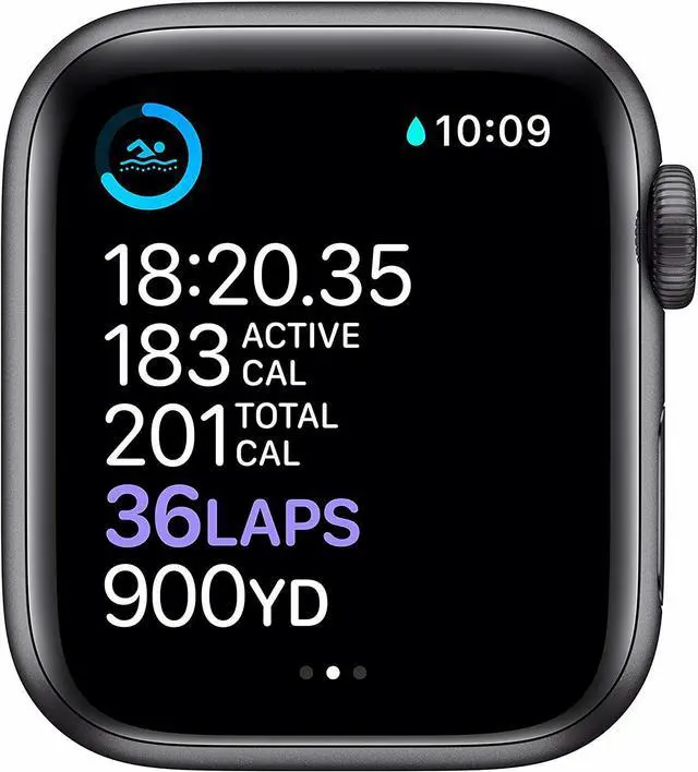 Alt view image 3 of 7 - Apple Watch Series 6 40mm Space Gray Aluminum Case with Black Sport Band GPS + Cellular M02Q3LL/A