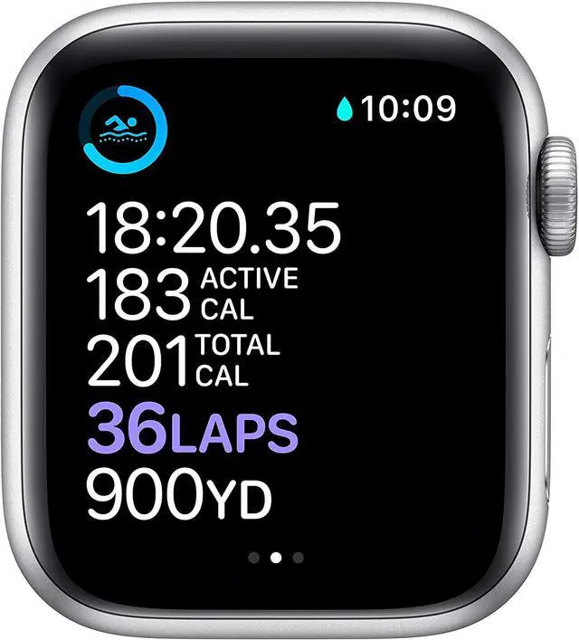 Alt view image 4 of 8 - Apple Series 6 Watch 40mm Silver Aluminum Case with White Sport Band GPS MG283LL/A