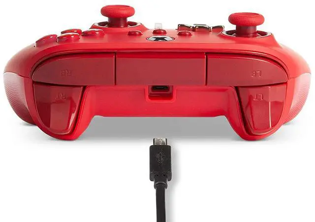 Alt view image 3 of 8 - PowerA Enhanced Wired Controller for Xbox - Red 1518810-01